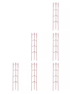 Stacking Tomato Ladders, Set Of 6 -Garden Care Shop 40309 Red stacking tomato ladders set of 6 red tif