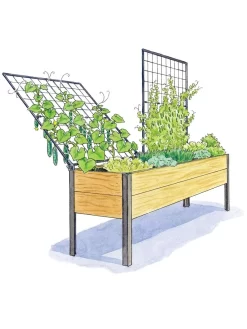 Space-Maker Pivoting Trellis, 8' -Garden Care Shop 8590367 SMTrellis 8ft tif
