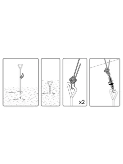 Canopia® By Palram Anchoring Kit For Snap & Grow™ Greenhouse -Garden Care Shop 8591357 08v 1