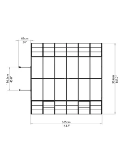 Canopia® By Palram Americana™ Greenhouse, 12' X 12' -Garden Care Shop 8595693 16v scaled