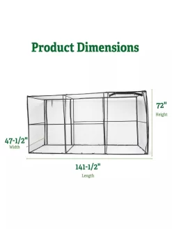 Crop Cage, 4' X 12' -Garden Care Shop 8596540 2