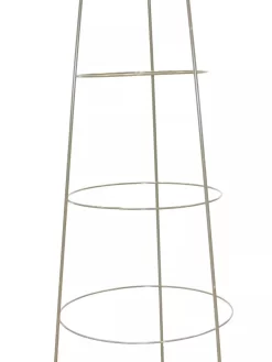 Heavy-Duty Galvanized Inverted Plant Supports 42", Set Of 5