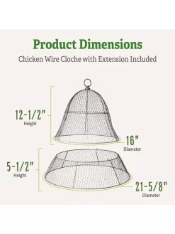 Chicken Wire Cloche With Extension -Garden Care Shop 8600116 1
