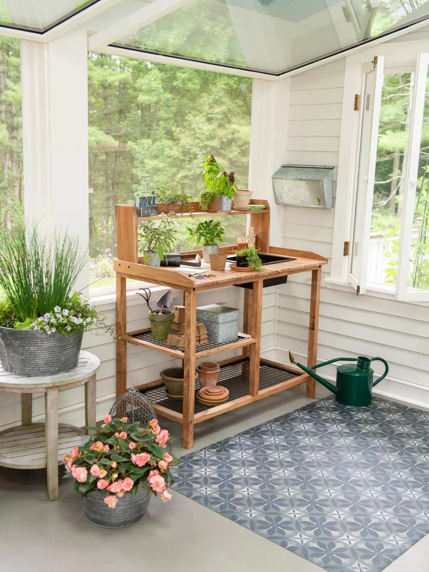 Galvanized Garden Tool Storage Box 7 Galvanized Garden Tool Storage Box - Image 7